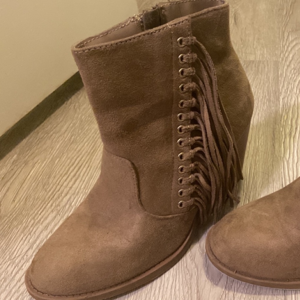 Fringe booties